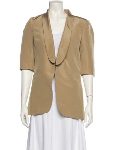 Pre-owned Prabal Gurung Silk Blazer In Neutral
