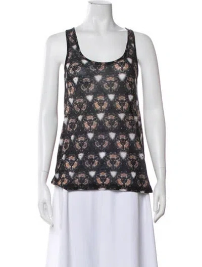 Pre-owned Prabal Gurung Silk Floral Print Vest