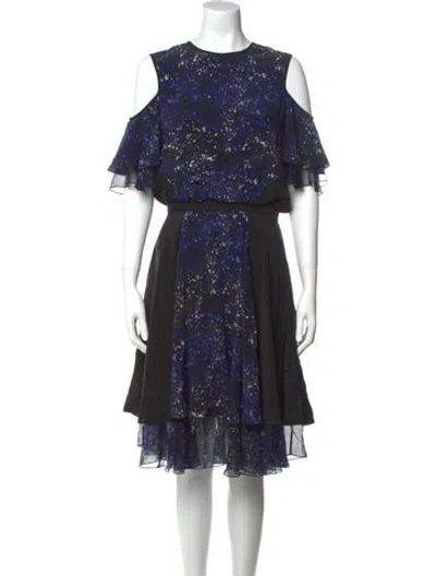 Pre-owned Prabal Gurung Silk Knee-length Dress In Multi