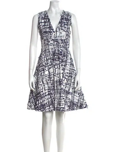 Pre-owned Prabal Gurung Silk Knee-length Dress In White