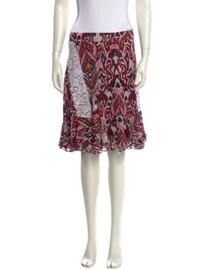 Pre-owned Prabal Gurung Silk Knee-length Skirt In Multi