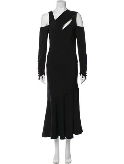 Pre-owned Prabal Gurung Silk Long Dress In Blue
