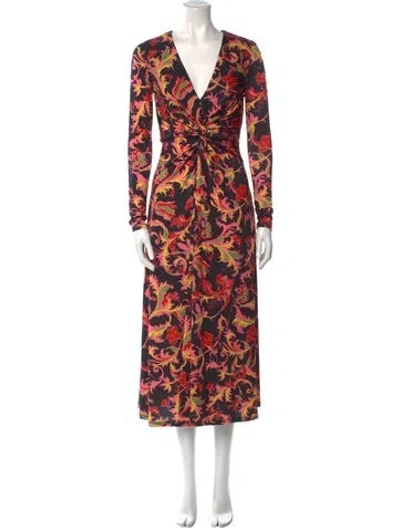 Pre-owned Prabal Gurung Silk Long Dress In Multi