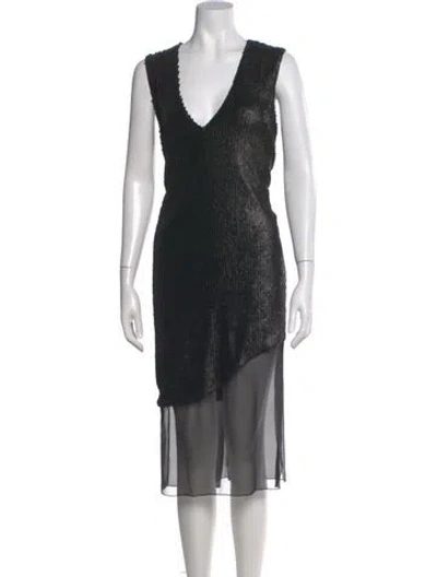 Pre-owned Prabal Gurung Silk Midi Length Dress In Multi