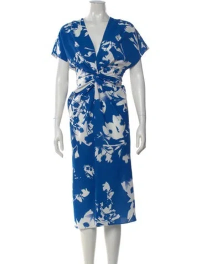Pre-owned Prabal Gurung Silk Midi Length Dress In Multi