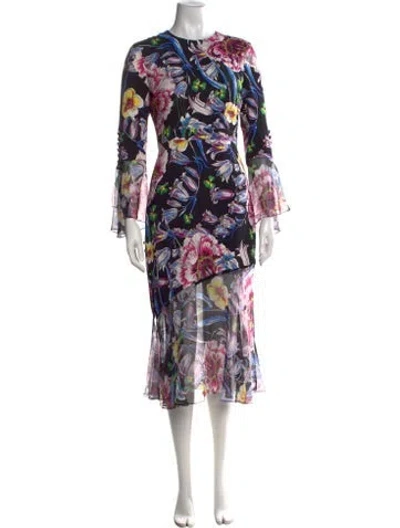 Pre-owned Prabal Gurung Silk Midi Length Dress In Pink
