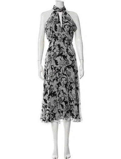 Pre-owned Prabal Gurung Silk Midi Length Dress In White