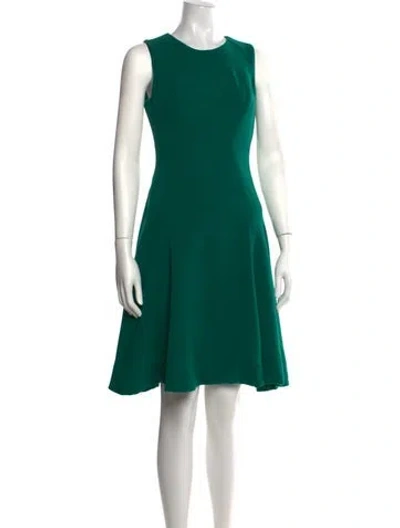 Pre-owned Prabal Gurung Silk Mini Dress In Green