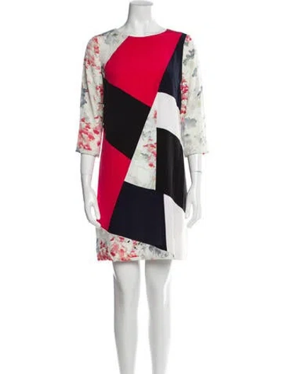 Pre-owned Prabal Gurung Silk Mini Dress In Neutral