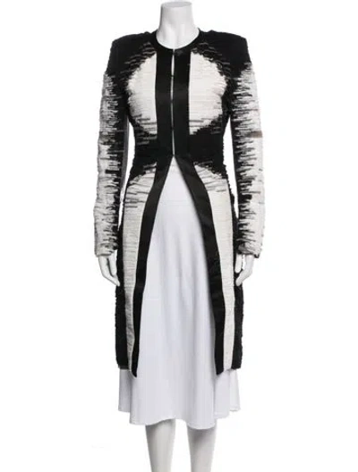 Pre-owned Prabal Gurung Silk Patterned Coat In Multi