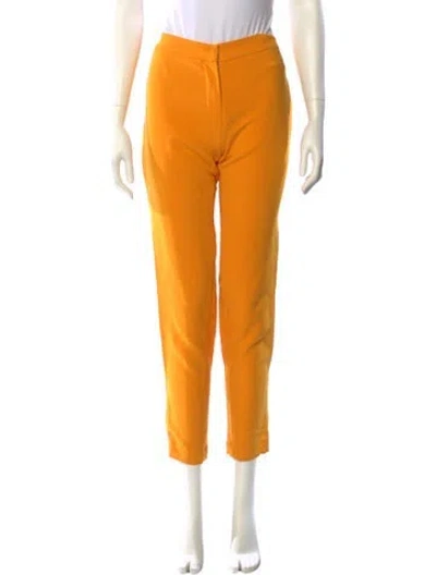 Pre-owned Prabal Gurung Skinny Leg Pants In Yellow