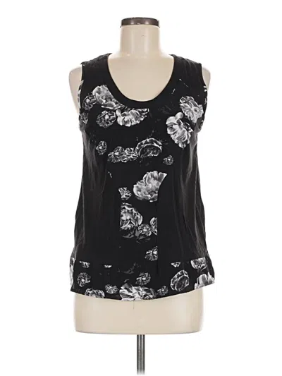 Pre-owned Prabal Gurung Sleeveless Top Black Scoop Neck Tops