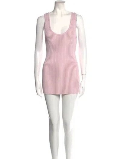 Pre-owned Prabal Gurung Striped Mini Dress W/ Tags In Pink