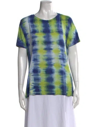 Pre-owned Prabal Gurung Tie-dye Print Crew Neck T-shirt In Multi