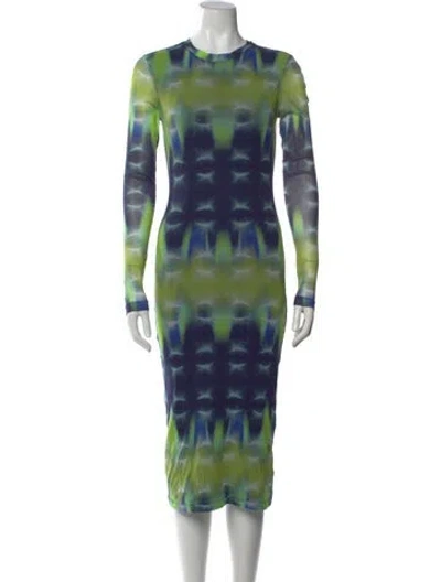 Pre-owned Prabal Gurung Tie-dye Print Knee-length Dress In Multi