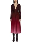 Prabal Gurung Twist Front Long Sleeve Dress In Sangria In Yellow