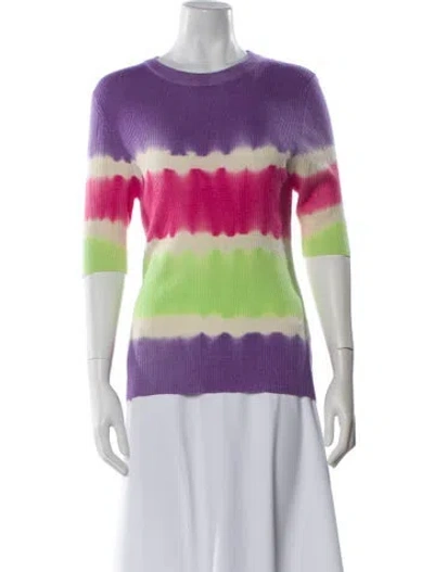 Pre-owned Prabal Gurung Virgin Wool Striped Sweater In Multi