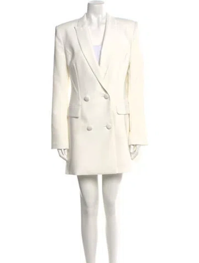 Pre-owned Prabal Gurung V-neck Mini Dress In Neutral