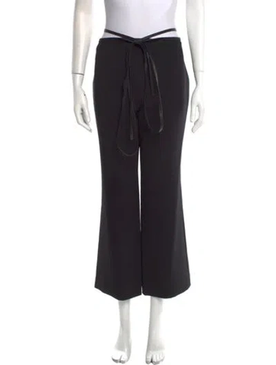Pre-owned Prabal Gurung Wide Leg Pants In Black