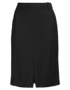 Prabal Gurung Woman Midi Skirt Black Size 10 Viscose, Virgin Wool, Polyamide, Elastane In Black