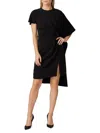 PRABAL GURUNG WOMEN'S ASYMMETRIC CAPE SLEEVE DRESS