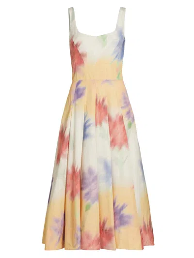 Prabal Gurung Women's Blurred Floral Cocktail Dress In Multi