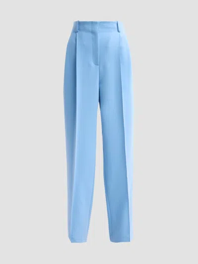 Prabal Gurung Women's Carrot Crease-front Trousers In Blue