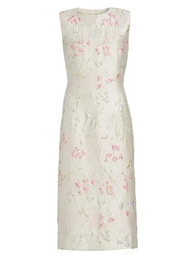 Prabal Gurung Women's Floral Brocade Sheath Midi-dress In Multi