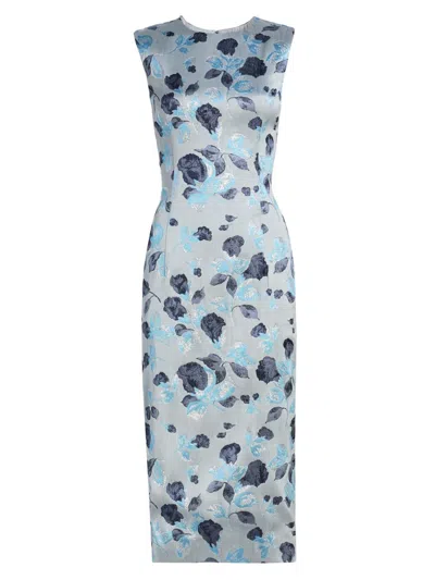 Prabal Gurung Women's Floral Jacquard Sheath Cocktail Dress
