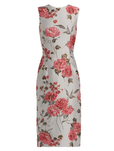 Prabal Gurung Women's Floral Sleeveless Sheath Midi-dress In Multi