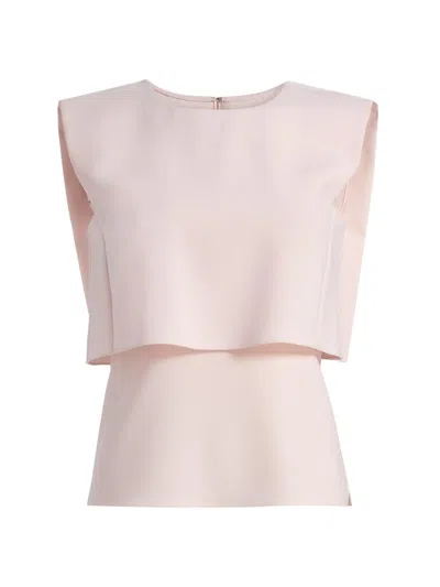 Prabal Gurung Women's Fold Layered Sleeveless Top In Pink