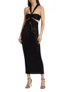 Prabal Gurung Women's Halterneck Cut-out Dress In Black