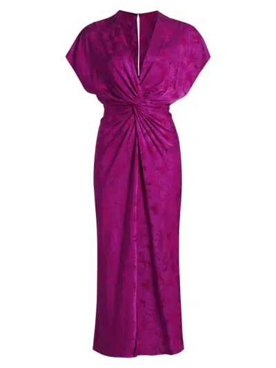 Prabal Gurung Women's Jackie Jacqaurd Midi-dress In Purple