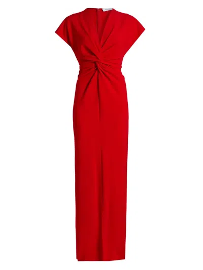 Prabal Gurung Women's Jackie Twist-front Gown In Red