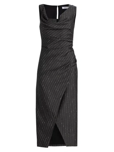Prabal Gurung Women's Pinstripe Ruched Sheath Dress