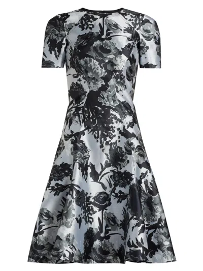 Prabal Gurung Women's Princess Seam Short-sleeve Fit & Flare Dress In Multi