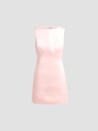 Prabal Gurung Women's Satin Sleeveless A-line Mini Dress In Light Pink