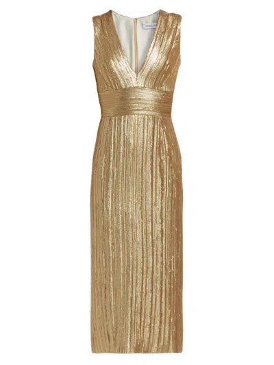 Prabal Gurung Women's Sequin Midi-dress In Gold