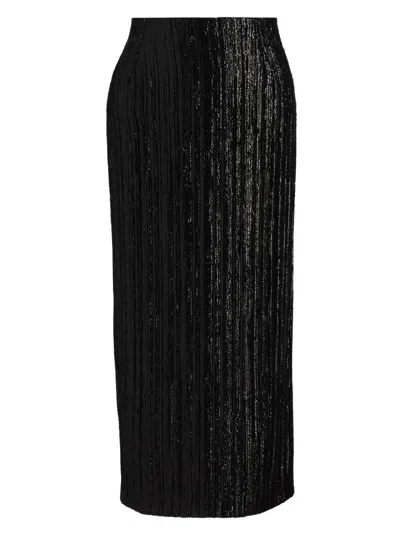Prabal Gurung Women's Sequined Pencil Skirt In Black