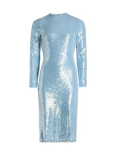 Prabal Gurung Women's Sequined Sheath Cocktail Dress In Blue