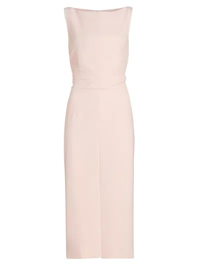 Prabal Gurung Women's Stretch Crepe Boatneck Sheath Dress In Pink