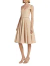 Prabal Gurung Women's Tiered Seam Midi-dress In Brown