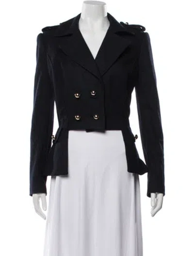 Pre-owned Prabal Gurung Wool Jacket In Blue