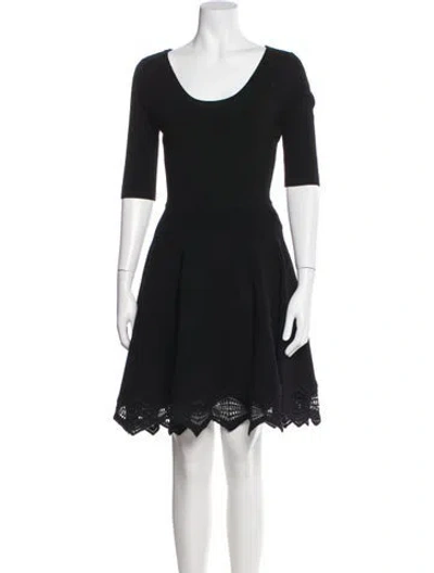 Pre-owned Prabal Gurung Wool Knee-length Dress In Black