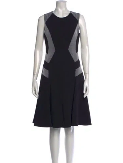 Pre-owned Prabal Gurung Wool Knee-length Dress In Black
