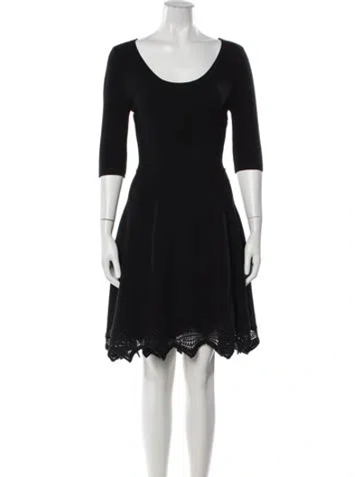 Pre-owned Prabal Gurung Wool Knee-length Dress In Black