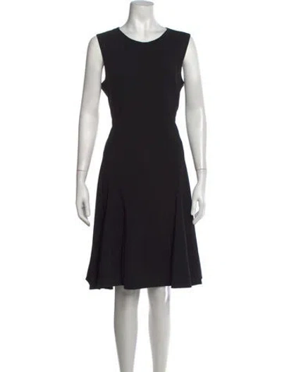 Pre-owned Prabal Gurung Wool Knee-length Dress In Black