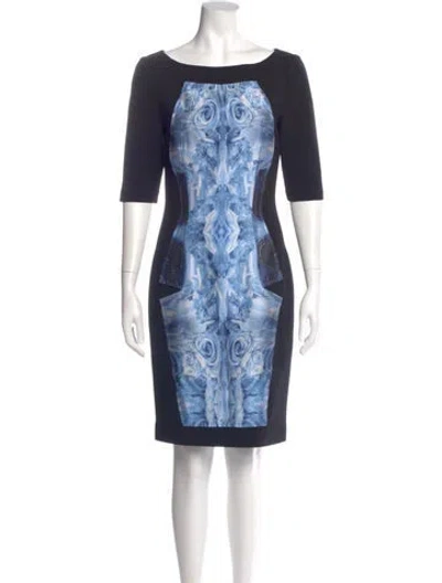 Pre-owned Prabal Gurung Wool Knee-length Dress In Blue