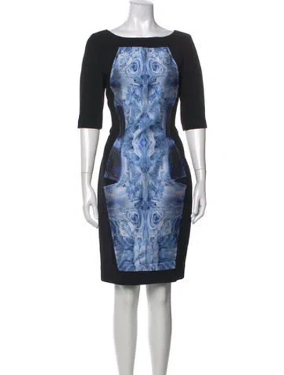 Pre-owned Prabal Gurung Wool Knee-length Dress In Blue