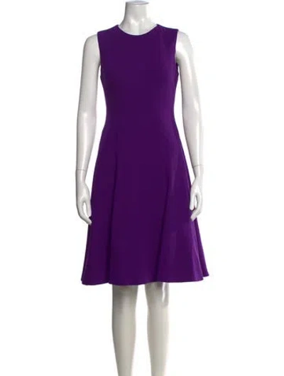 Pre-owned Prabal Gurung Wool Knee-length Dress In Purple